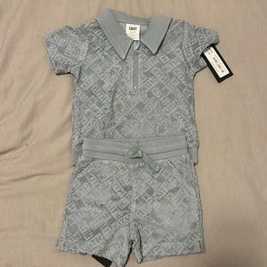 Kith Baby Monogram Terry shirt & shorts combo